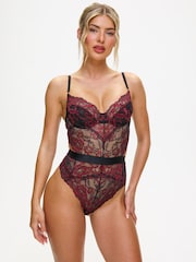 Ann Summers Black and Red Hold Me Tight Lace Body - Image 1 of 4