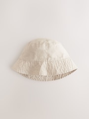 Stone Linen Blend Bucket Hat - Image 3 of 5