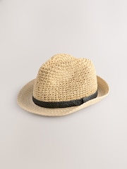 Neutral Trilby Hat - Image 4 of 6