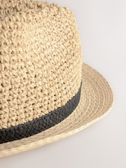 Neutral Trilby Hat - Image 6 of 6