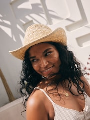 Neutral Western Style Hat - Image 3 of 4
