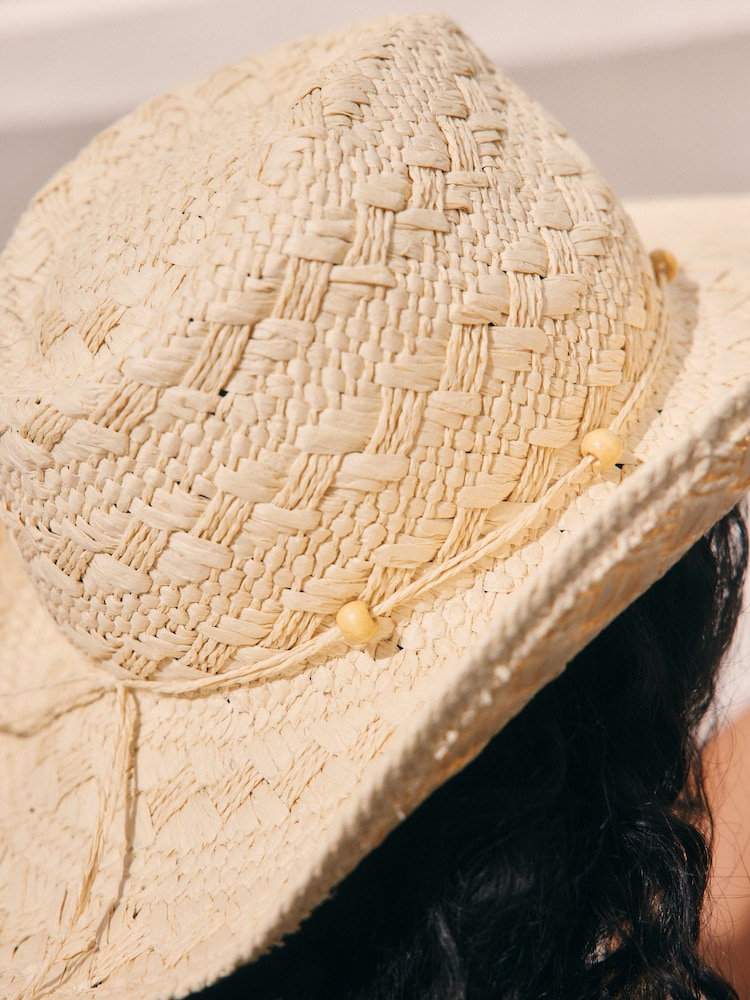 Neutral Western Style Hat - Image 4 of 4
