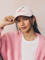 Chilli Motif 100% Cotton Cap - Image 1 of 5