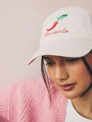 Chilli Motif 100% Cotton Cap - Image 2 of 5