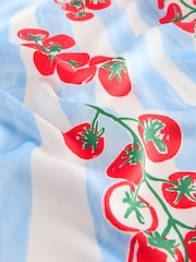 Tomato Motif Satin Square Scarf - Image 6 of 7