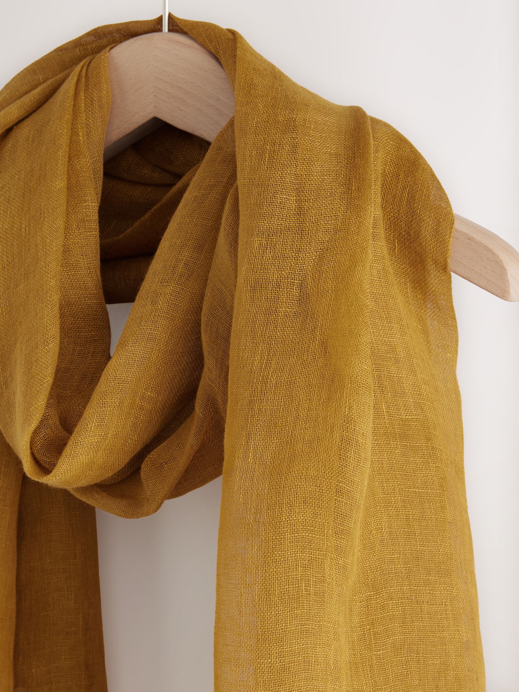 Buy Olive Green Linen Scarf from the Next UK online shop