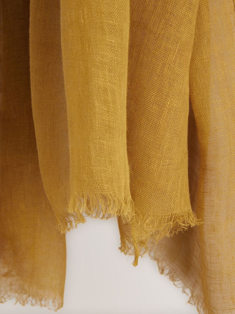 Verde oliva - Linen Scarf - Imagem 7 de 7