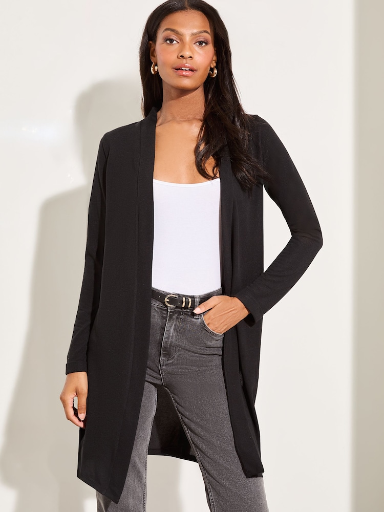 Lipsy Black Longline Cardigan - Image 3 of 4