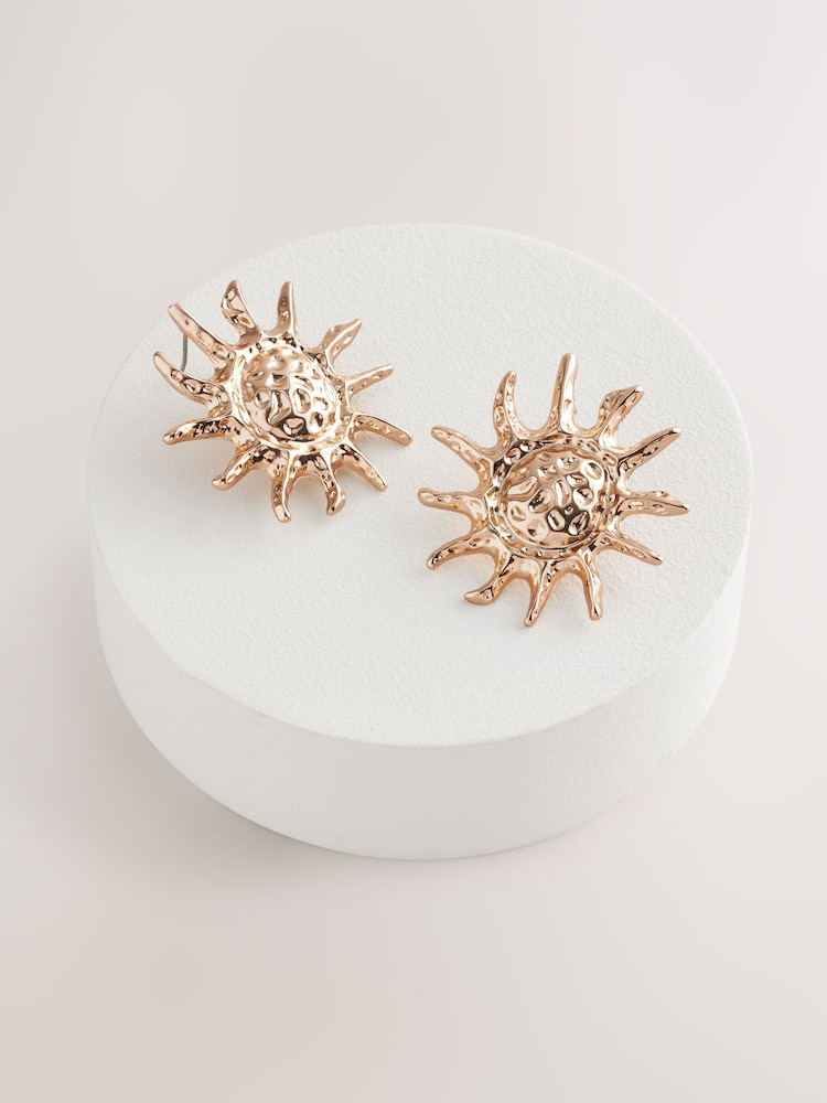 Tonalité d'or - Boucles d'oreilles Sun Stud - Image 3 of 5