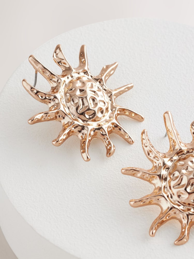 Tonalité d'or - Boucles d'oreilles Sun Stud - Image 4 of 5
