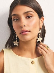 Gold Tone Shell and Starfish Earrings 3 Pack - Image 2 of 5