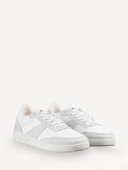 A.P.C. White Leather Essential Trainers - Image 1 of 4