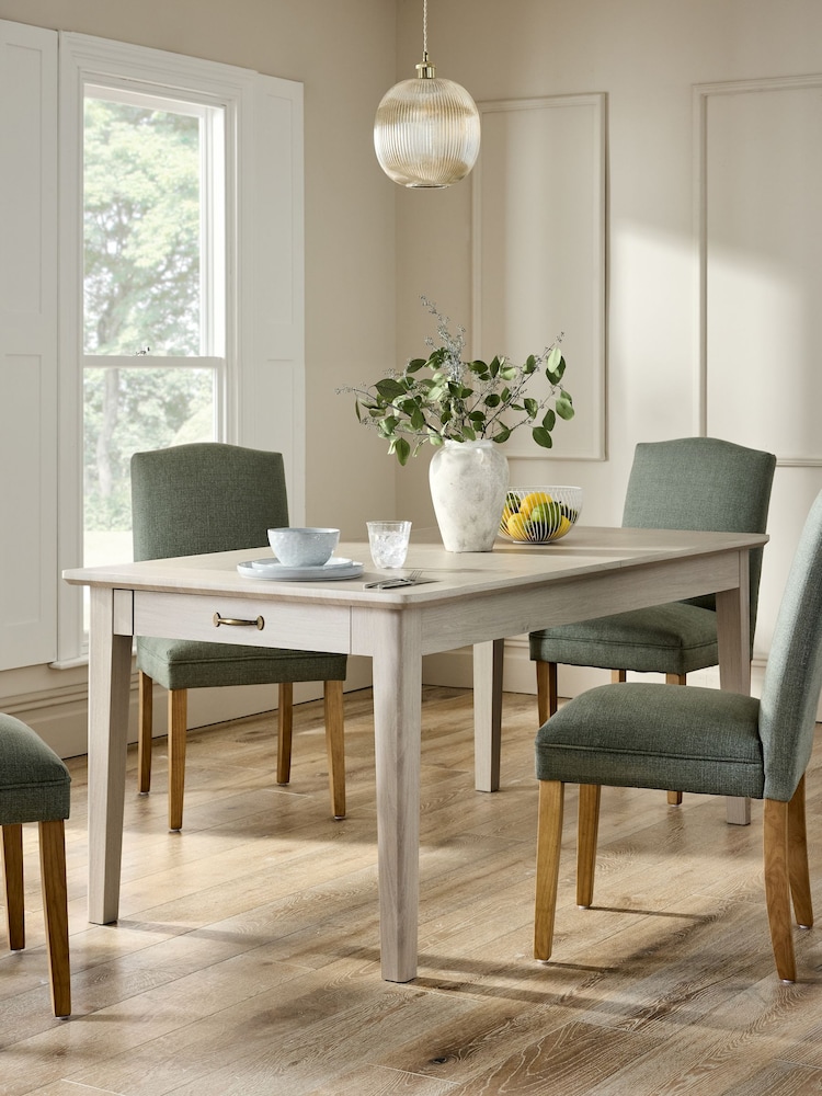 Grey Oakham Extending 6 to 8 Seater Storage Dining Table - Image 1 of 10