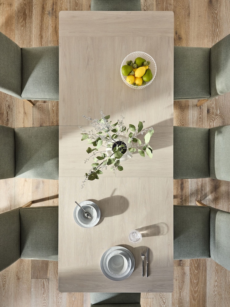 Grey Oakham Extending 6 to 8 Seater Storage Dining Table - Image 2 of 10