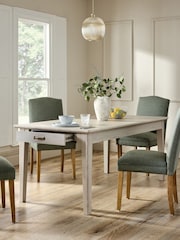 Grey Oakham Extending 6 to 8 Seater Storage Dining Table - Image 4 of 10
