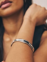 Silver Tone Bangle Pack - Image 1 of 5