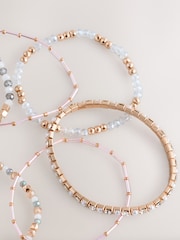 Gold Tone Sparkle Stretch Bracelet - Image 2 of 2