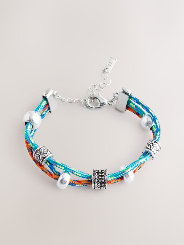Bleu/Orange - Bracelet Bungee Velours côtelé - Image 4 of 6