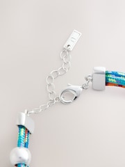 Bleu/Orange - Bracelet Bungee Velours côtelé - Image 6 de 6