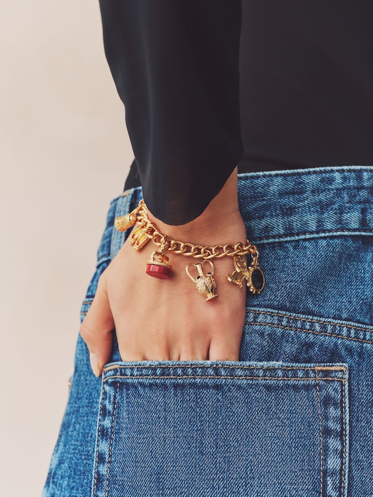 Gold Tone Vintage Charm Bracelet - Image 1 of 5