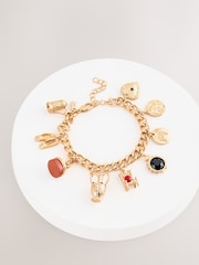 Gold Tone Vintage Charm Bracelet - Image 3 of 5