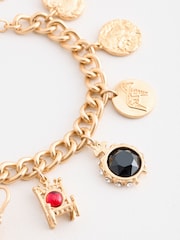 Gold Tone Vintage Charm Bracelet - Image 4 of 5