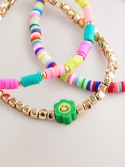 Multi Coloured Happiness Stretch Bracelet Pack - Image 3 of 3