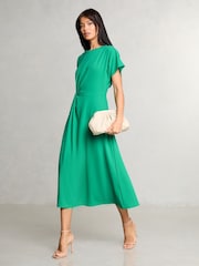 Verde - Lipsy Knot Side Midi Dress - Imagen 3 de 4
