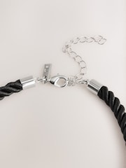 Silver Tone Sun Cord Necklace - Image 5 of 5