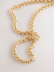 Gold Tone Cluster T-Bar Necklace - Image 5 of 5