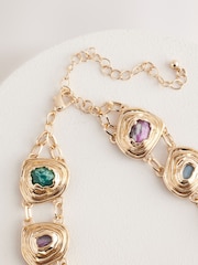 Tonalité d'or - Collier en pierres organiques - Image 4 de 5
