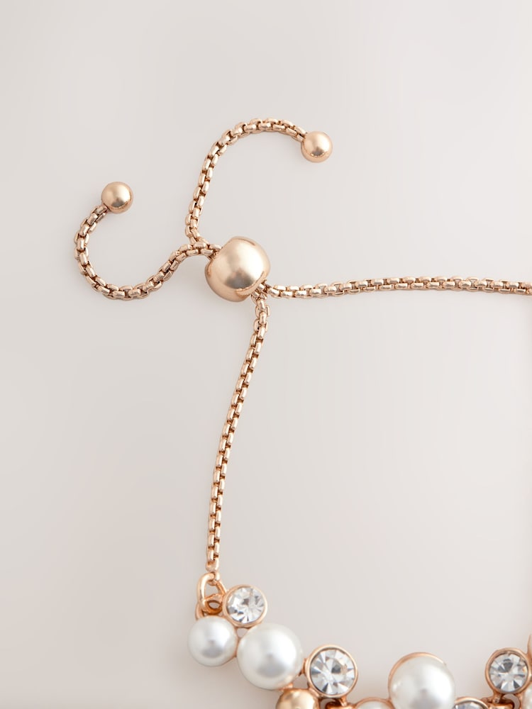 Goudkleurig - Sparkle Pearl Effect Pully Bracelet - Image 4 of 5