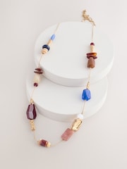 Red/Blue Station Rope Necklace - Image 3 of 5