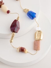 Red/Blue Station Rope Necklace - Image 5 of 5