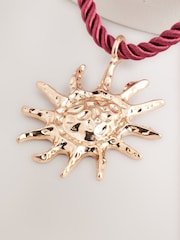 Gold Tone Sun Cord Necklace - Image 4 of 5
