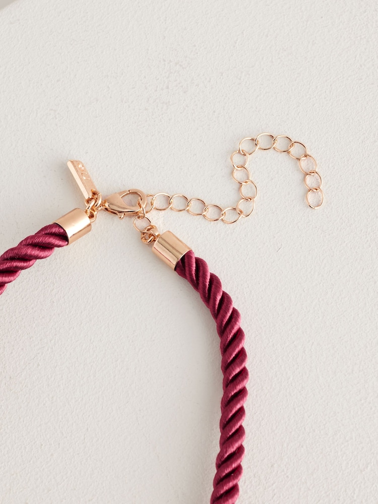 Gold Tone Sun Cord Necklace - Image 5 of 5
