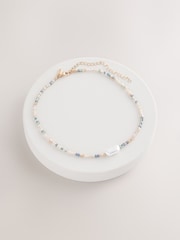 Multicolour Beaded Pearl Effect Necklace - Image 4 of 6
