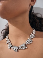 Silver Tone Sparkle Collar Necklace - Image 2 of 4