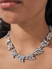 Silver Tone Sparkle Collar Necklace - Image 4 of 4