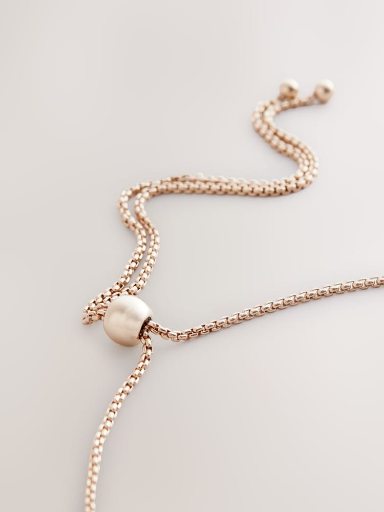 Goudkleurig - Pully ketting met glinsterende pareleffect - Image 4 of 5