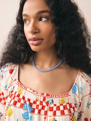 Bleu - Collier de perles - Image 2 de 5
