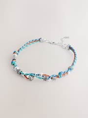 Blue/Orange Bungee Cord Necklace - Image 4 of 6