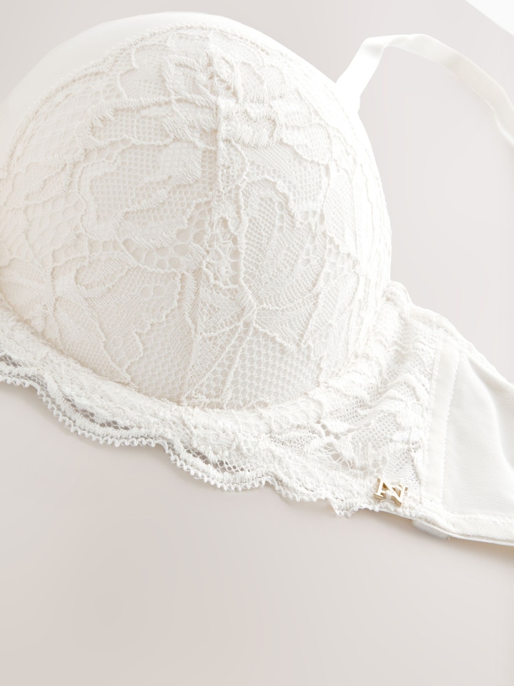 Cream Strapless Multiway Push Up Wow Tripple Boost Lace Multiway Bra A-D - Image 2 of 3