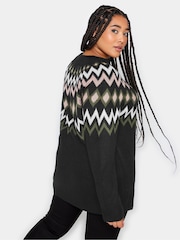 Yours Curve Natural Fairsle Pattern Jumper - Image 3 of 4