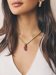 Green Watermelon Rope Necklace - Image 1 of 8