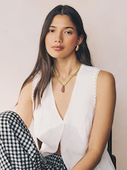 Green Watermelon Rope Necklace - Image 2 of 8