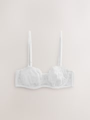 Turqoise/White Lace Non Pad Strapless Multiway Bras 2 Pack - Image 3 of 12