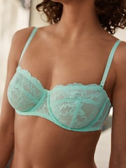 Turqoise/White Lace Non Pad Strapless Multiway Bras 2 Pack - Image 9 of 12