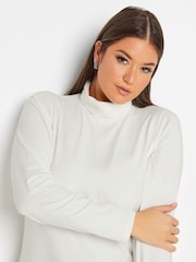 Yours Curve Natural Long Sleeve Turtle Neck Tops 2 Pack - Image 4 of 4