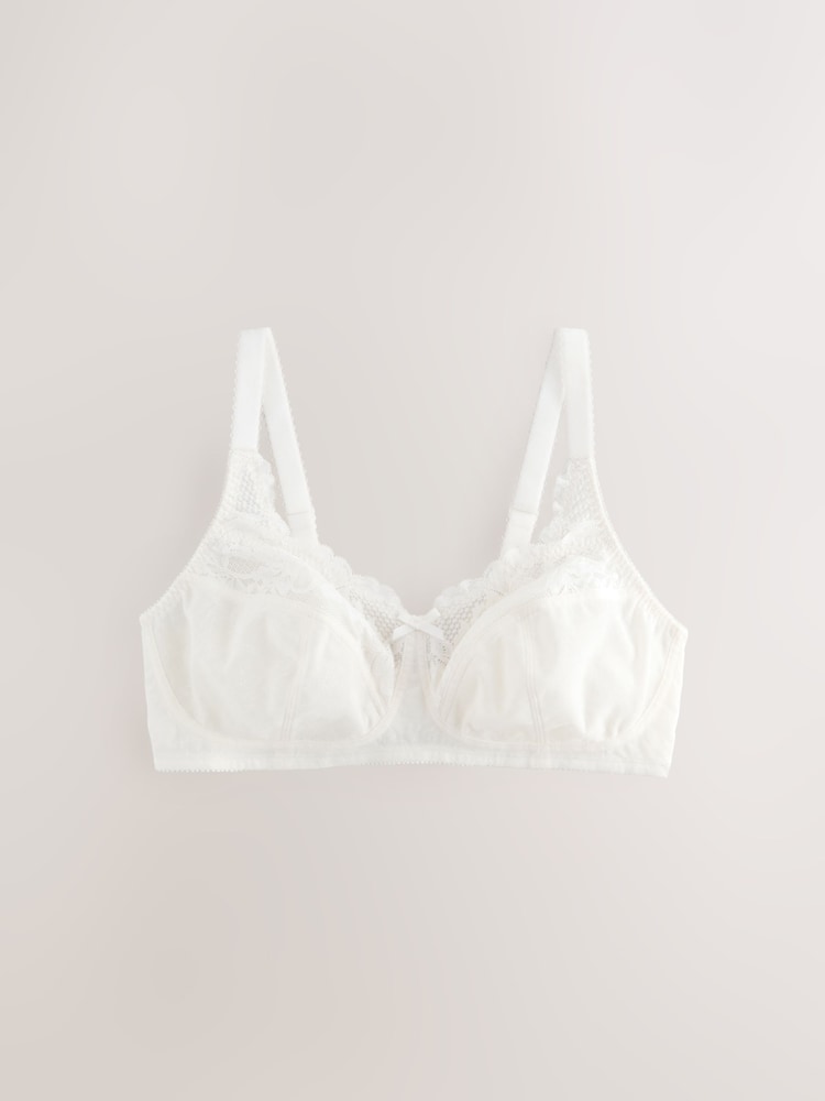 Zielony/pomarańczowy/kremowy - Total Support Full Cup Lace Ultimate Comfort Bras 3 Pack - Image 7 of 10